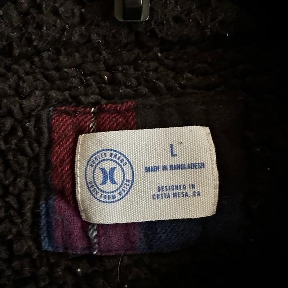 Hurley Men’s flannel jacket - Picture 2 of 2